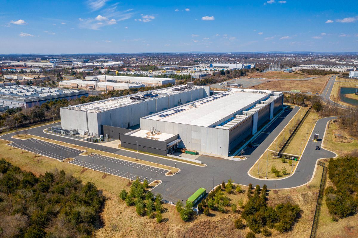 Data center photo taken by drone.